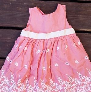 Stunning Coral Janie & Jack embroidered dress